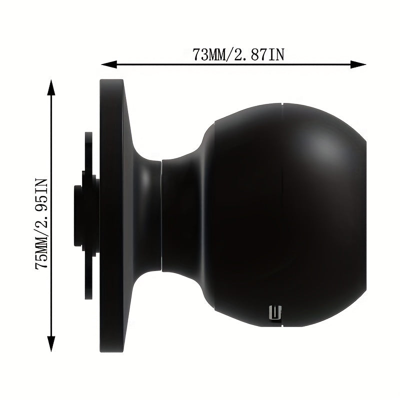 Smart Door Knob Avaimeton sisäänkäyntilukko sormenjälkitunnistimella ja sovellusohjauksella - C-tason elektroninen varkaudenestolaite kotiin, toimistoon ja asuntoon