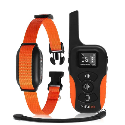 No Shock Dog Training Collar with Remote - 3300ft Range Vibration Collar for Dogs, 9 Adjustable Levels, Waterproof Rechargeable Humane Pet Training Collar with Beep Mode and Safety Lock