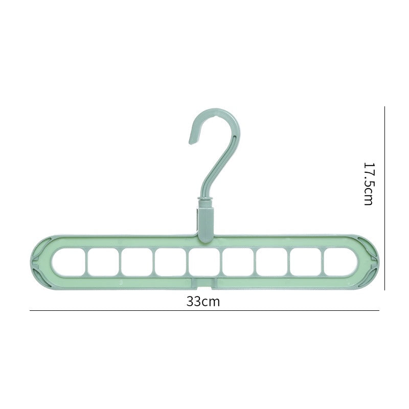 9-in-1 Magic Space Saving Hanger - 360° Rotating Cascading Closet Organizer