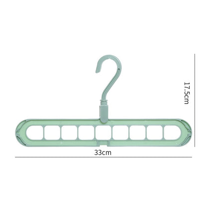 9-in-1 Magic Space Saving Hanger - 360° Rotating Cascading Closet Organizer