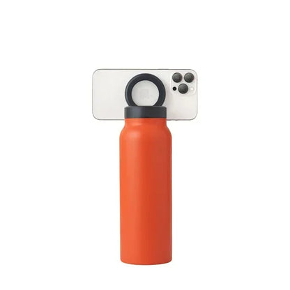 MagSafe-kompatibler isolierter Wasserflasche mit 360° drehbarem Telefonhalter - 24oz Edelstahl