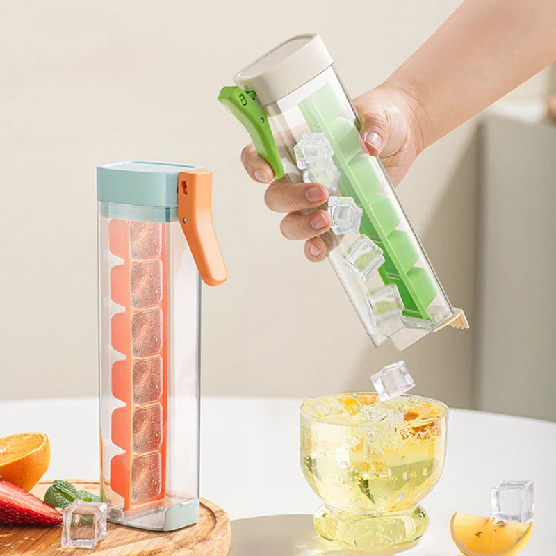 Adjustable Ice Cube Maker Handle Tray