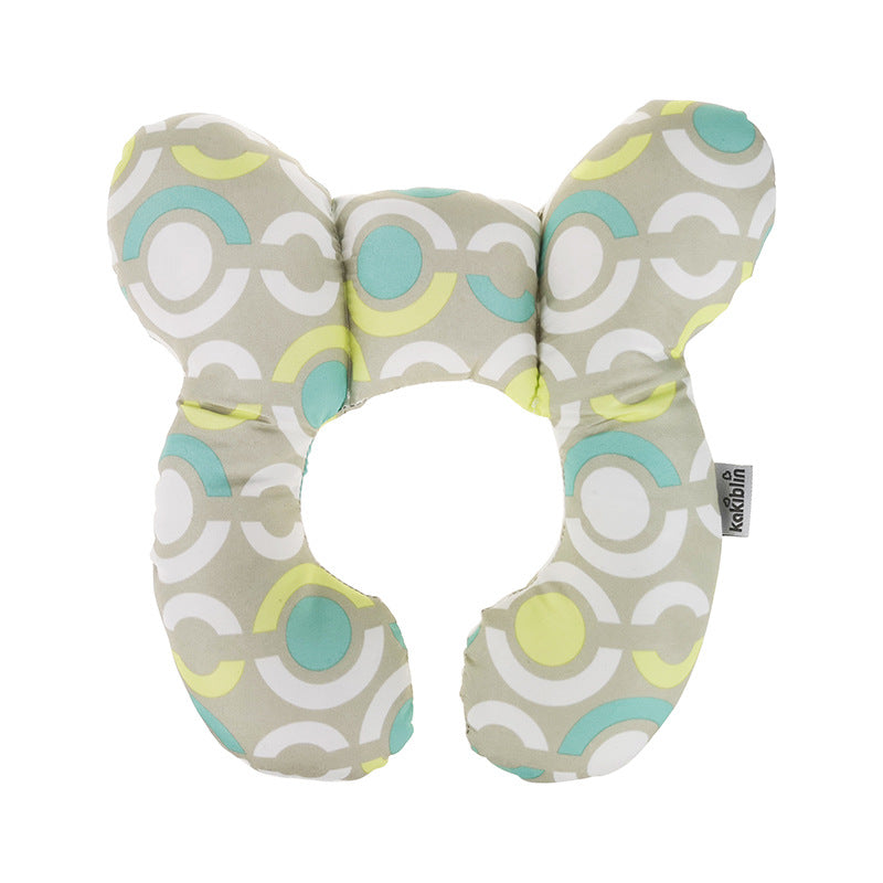 Baby Travel Pillow U Shape Infant Head and Neck Support for Car Seat and Stroller Green
