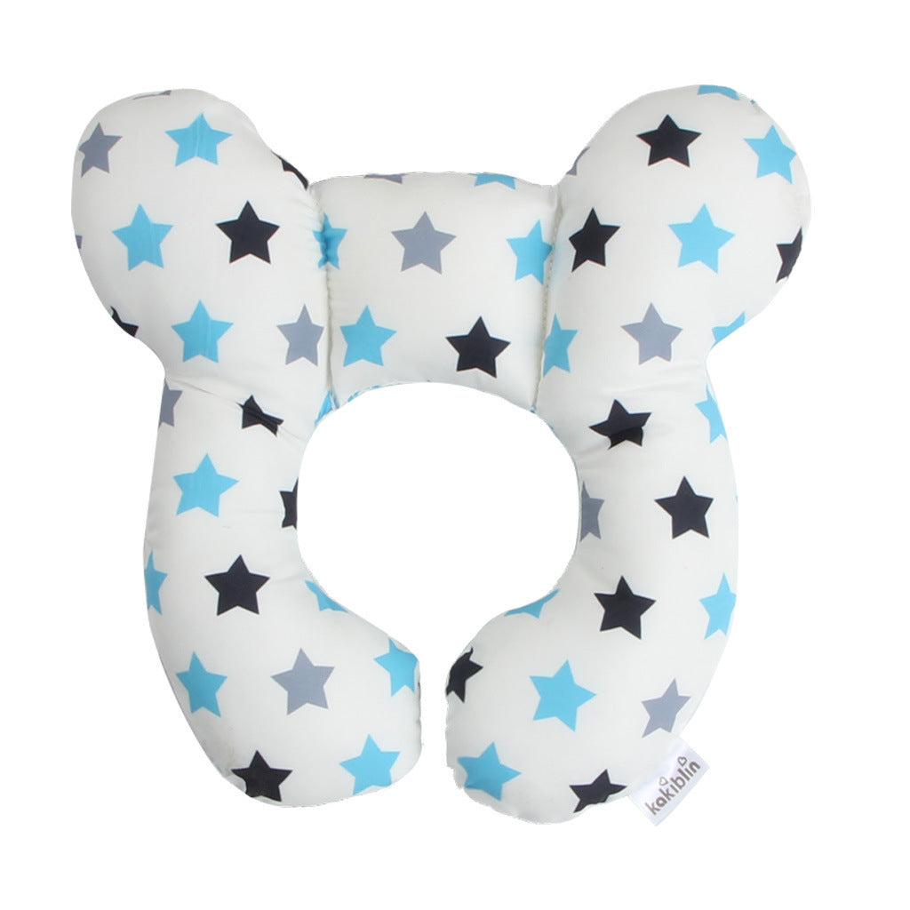 Baby Travel Pillow U Shape Infant Head and Neck Support for Car Seat and Stroller Multi Color
