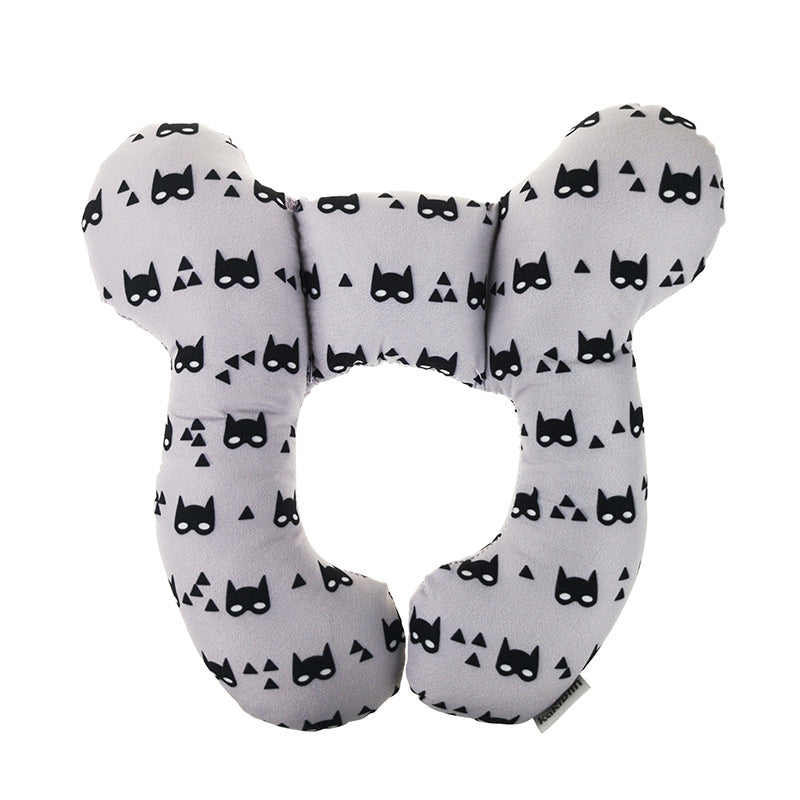 Baby Travel Pillow U Shape Infant Head and Neck Support for Car Seat and Stroller White
