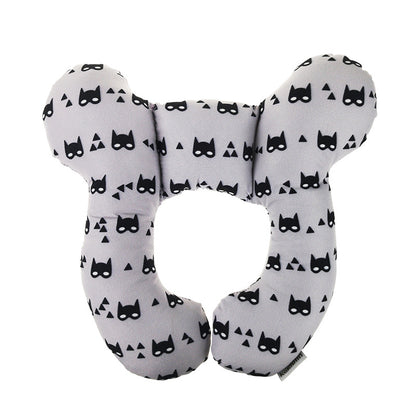 Baby Travel Pillow U Shape Infant Head and Neck Support for Car Seat and Stroller White
