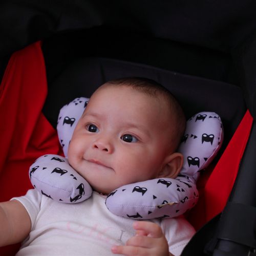 Baby Travel Pillow U Shape Infant Head and Neck Support for Car Seat and Stroller Yellow
