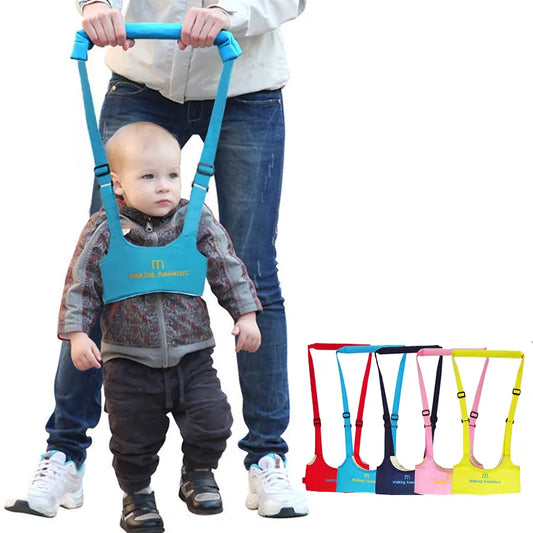 Baby Walking Harness Toddler Walker Assistant Belt Infant Walk Learning Helper Safety Harness for 6-14 Months Blue
