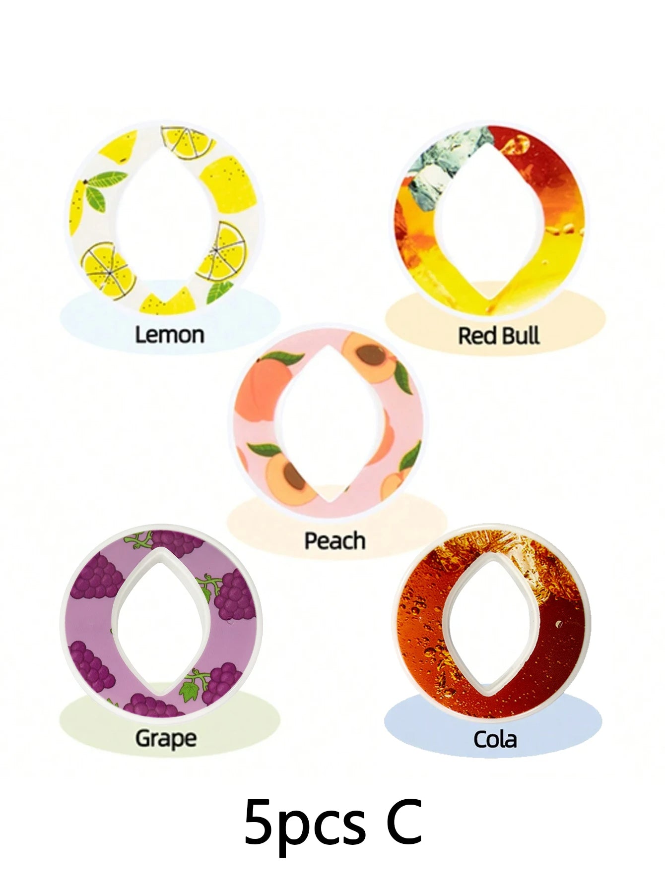 Bear Fruit Flavor Pods Zero Sugar Zero Calorie Scent Pods for 650ml Flavored Water Bottles General
