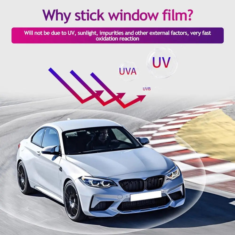 Yüksek kaliteli malzemeden üretilen Araç Cam Filmi, zararlı UV ışınlarını engeller, parlamayı azaltır ve konforlu bir sürüş deneyimi için gizlilik sağlar.

