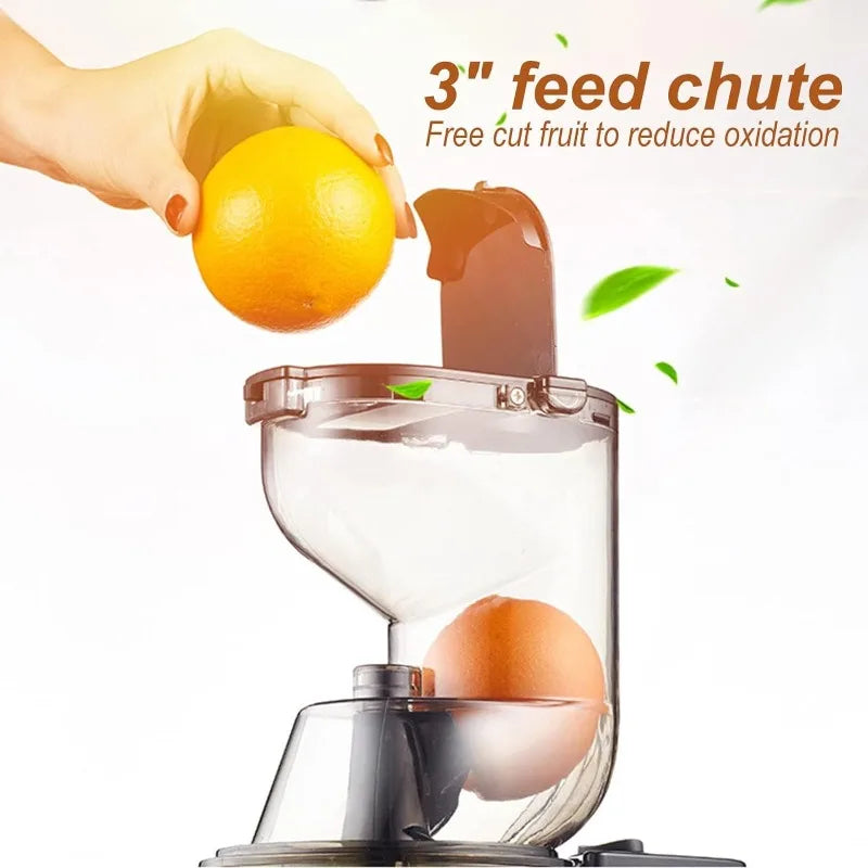Mesin Pembuat Jus Masticating terbuat dari bahan yang tahan lama dan berkualitas tinggi, dirancang untuk membuat jus secara perlahan guna menjaga nutrisi, efisien, dan mudah digunakan.