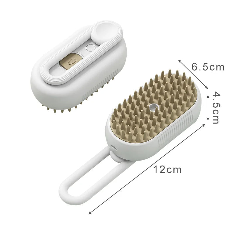 3 in 1 Cat Steam Brush päivitetty versio yhdistää höyrytys-, harjaus- ja ryppyjä poistavat toiminnot, valmistettu korkealaatuisista materiaaleista, turvallinen ja tehokas lemmikkieläinten hoitoon.

