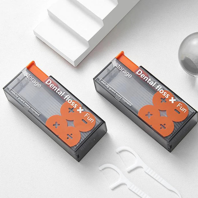 Dispensador compacto de fio dental
