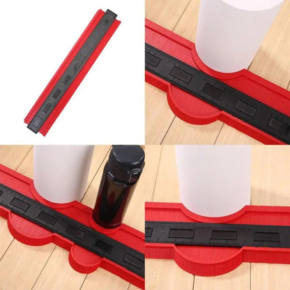 Contour Gauge Profile Duplicator Woodworking Tile Cutting Flooring Precise Shape Copying Tool Blue
