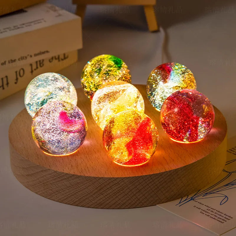 Crystal Balls Glass 7 Color
