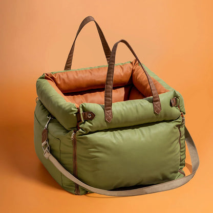 Dog Car Travel Seat Bed with Safety Buckle
