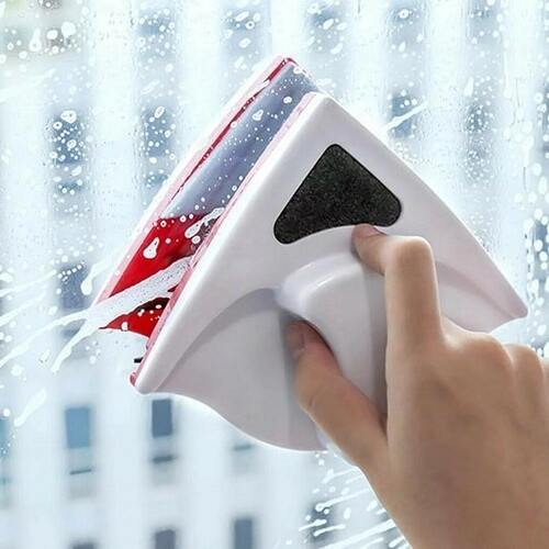 Double Sided Magnetic Window Wiper Triangular Design Glass Cleaner for High Rise Windows Small
