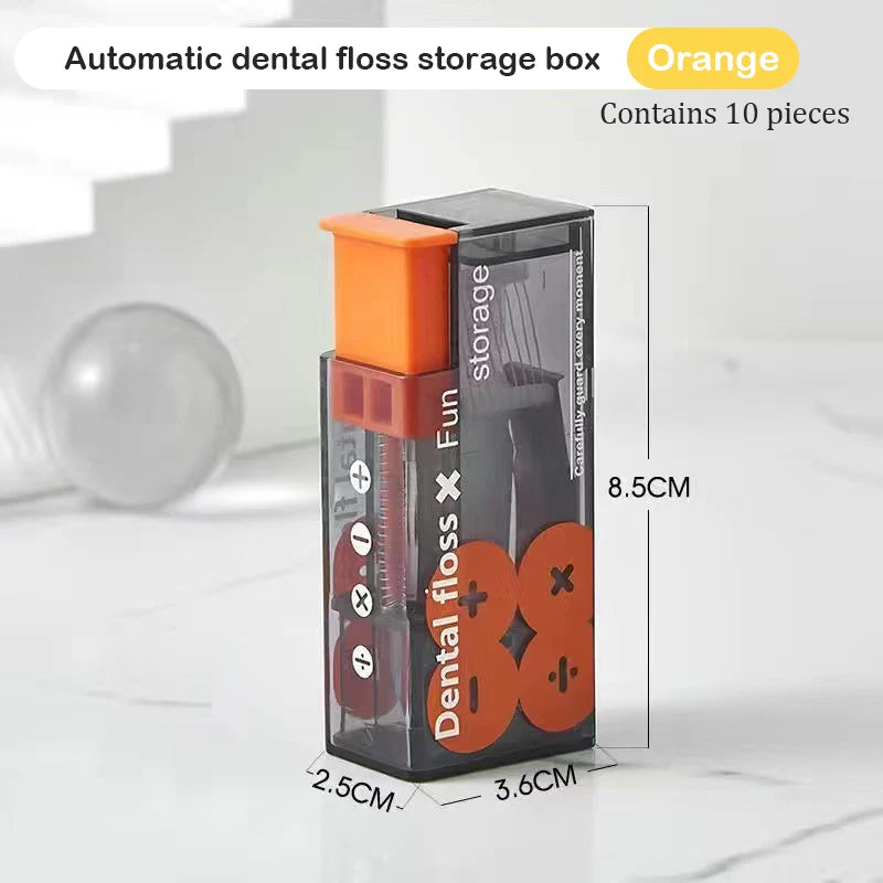 Dispensador de fio dental fácil de usar
