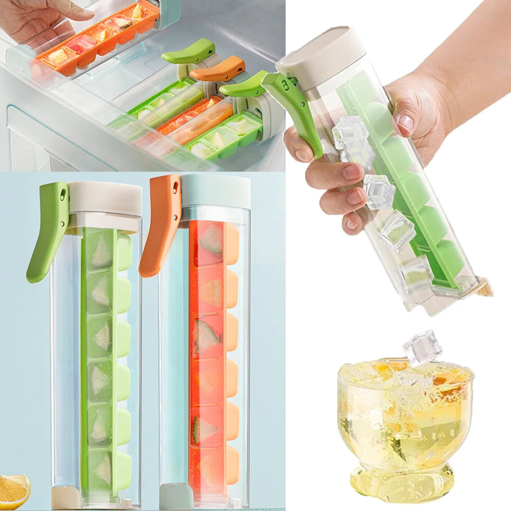 Easy to Use Ice Cube Maker Handle Tray
