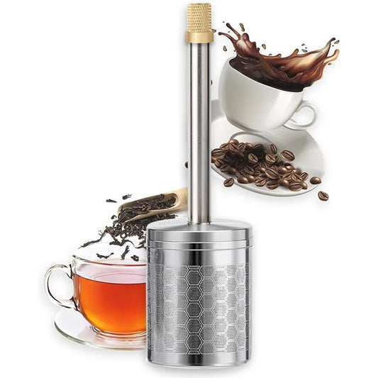 Eco Friendly Reusable Stainless Steel Coffee and Tea Filter Sustainable Pour Over Brewing for Perfect Flavor Silver
