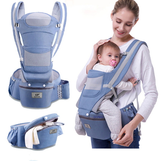 Ergonomic Baby Carrier for Newborn to Toddler Hip Healthy Adjustable Baby Carrier with Multiple Positions Gray
