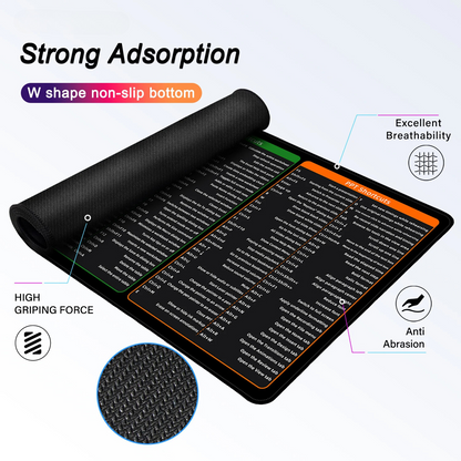 Ergonomik Ofis Kısayolları Mouse Pad
