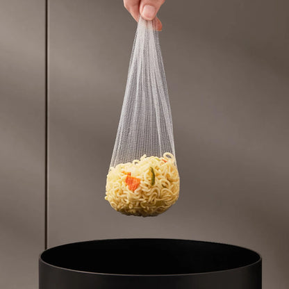Fine Mesh Kitchen Sink Triangle Filter Net with Suction Cup Base Corner Strainer for Food Waste
