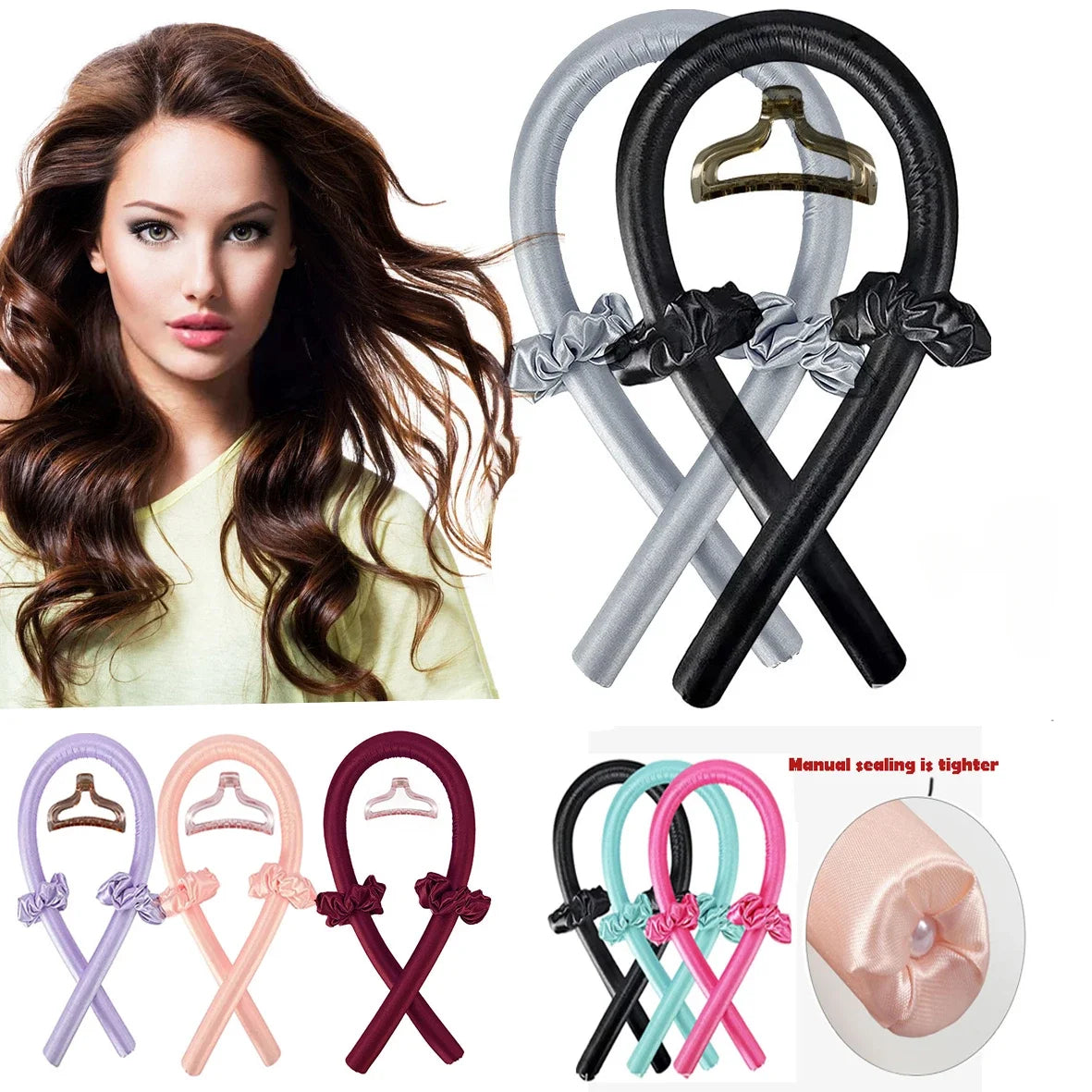 Headband Heatless Curling Rod
