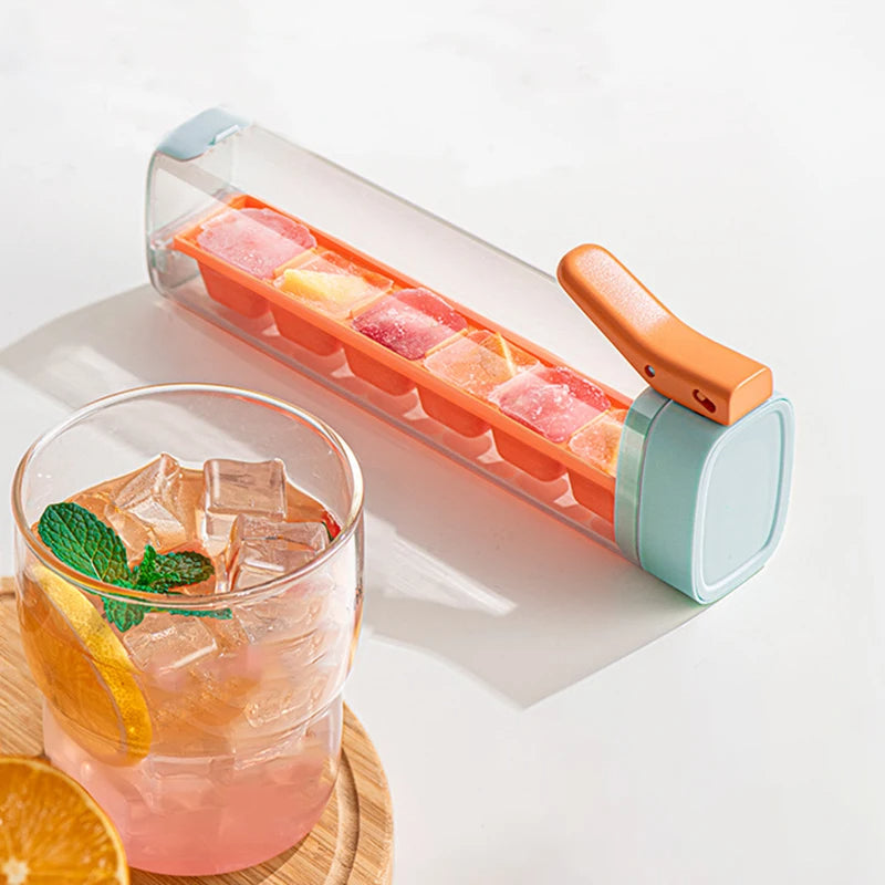 Home Use Ice Cube Maker Handle Tray