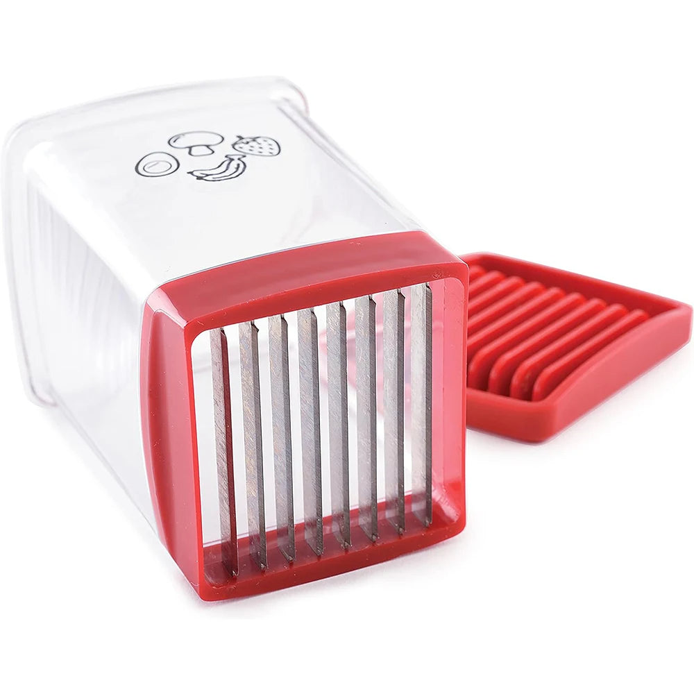 Fruit Vegetable Egg Speed ​​Slicer виготовлений з міцних високоякісних матеріалів, призначений для швидкого нарізання фруктів, овочів і яєць, компактний і простий у використанні.

