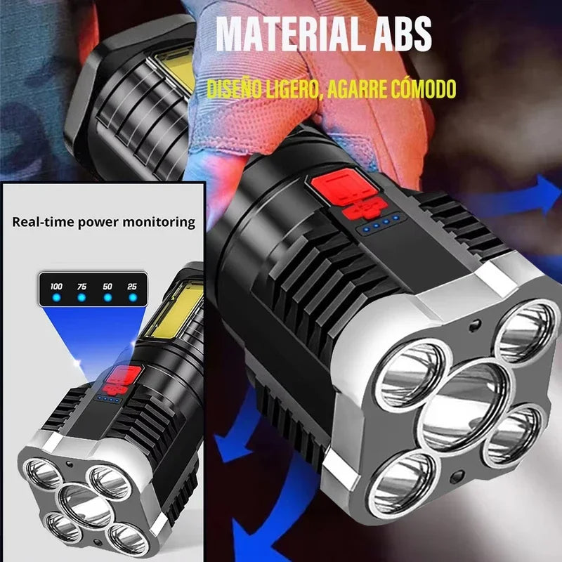 Tehokas LED-taskulamppu
