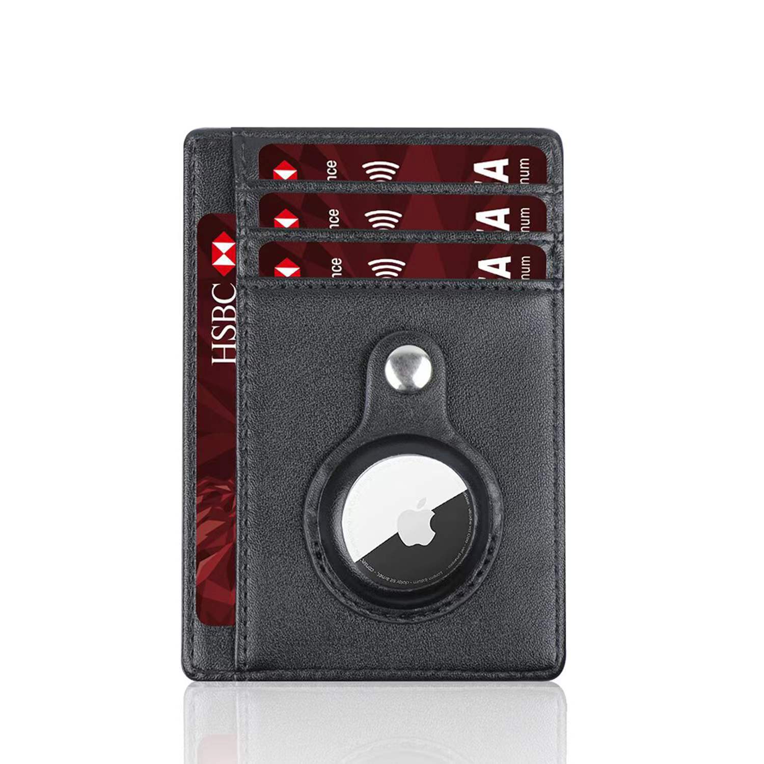 Leather Wallet with Apple AirTag
