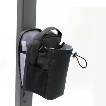 Magnetic Water Bottle Holder for Gym Hands Free Hydration Bag with Phone Pocket Blue
