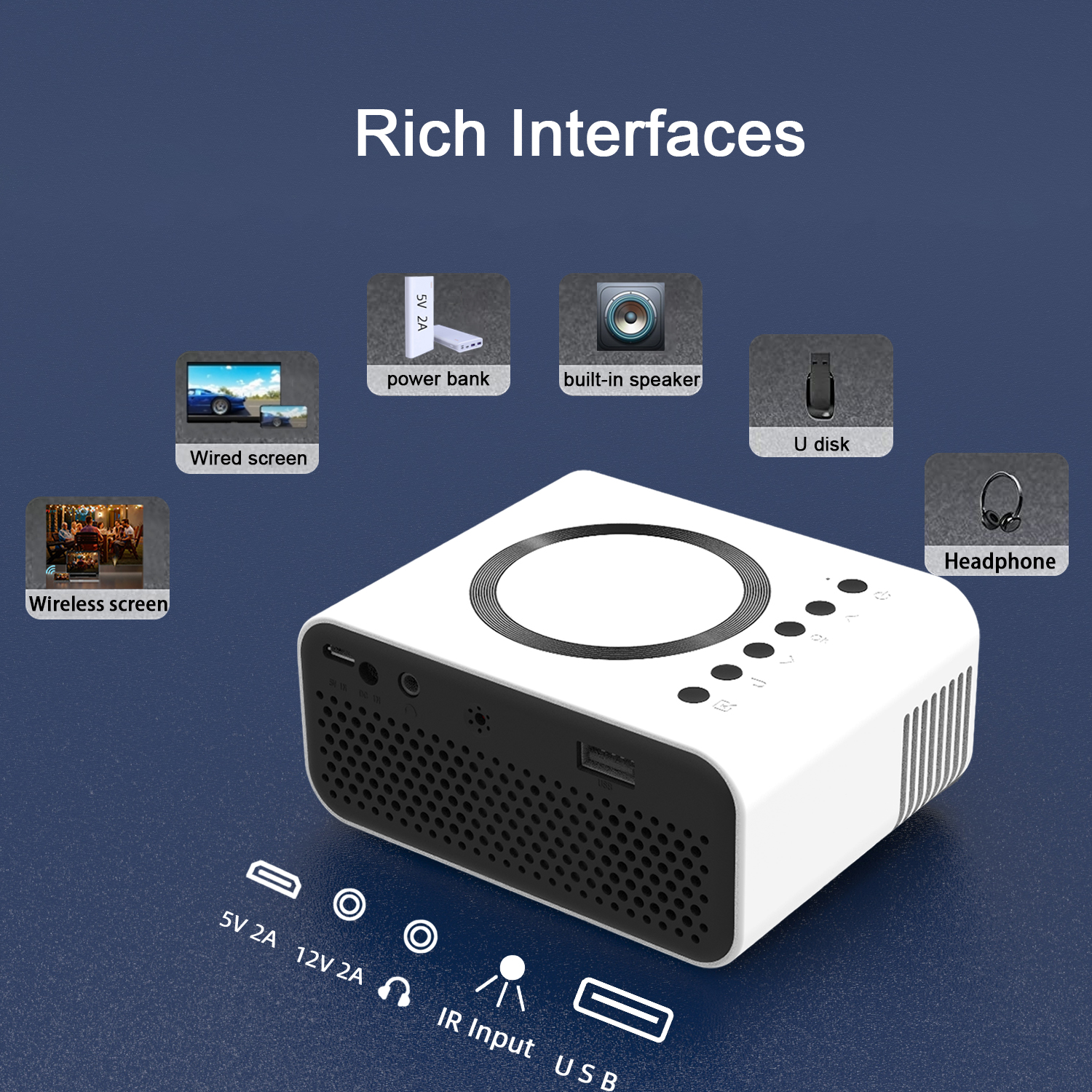 Mini LED Projector Wireless
