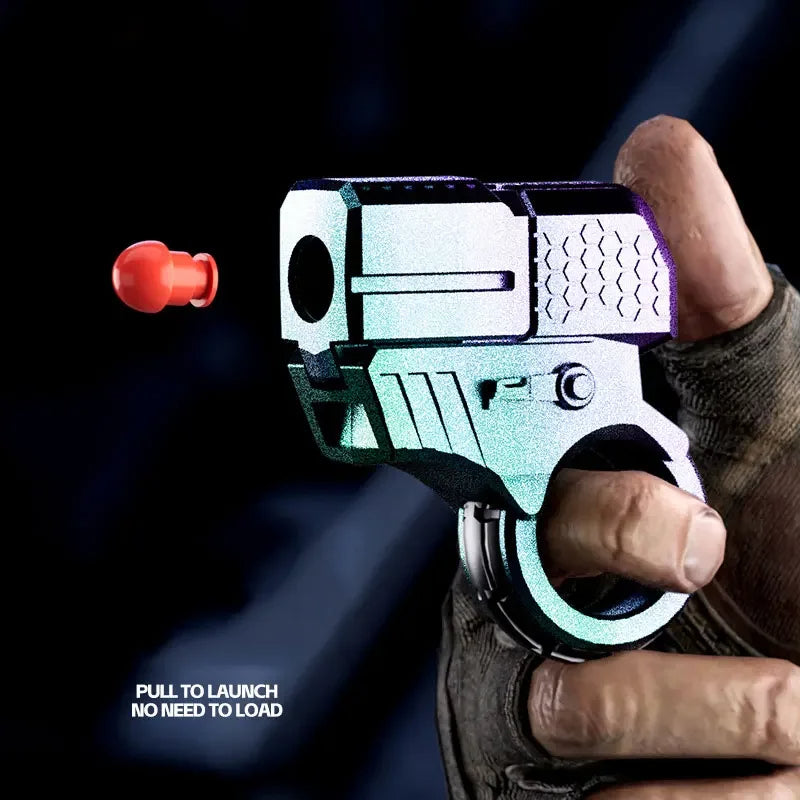 Yüksek kaliteli, dayanıklı malzemelerden üretilen, kompakt ve hafif Ring Fidget Gun, stresi azaltmak, odaklanmayı geliştirmek ve eğlence sağlamak için tasarlanmıştır.