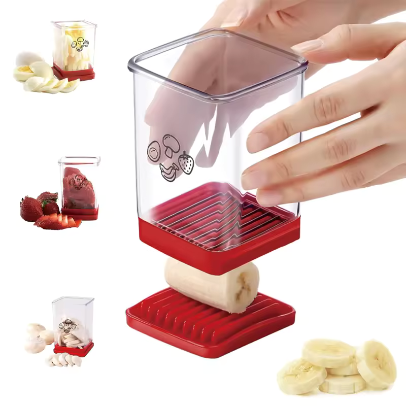 Fruit Vegetable Egg Speed ​​Slicer виготовлений з міцних високоякісних матеріалів, призначений для швидкого нарізання фруктів, овочів і яєць, компактний і простий у використанні.
