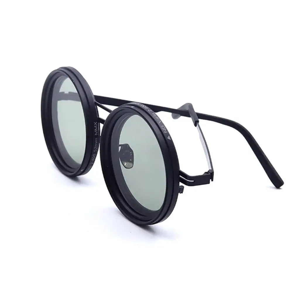 ND9 Adjustable Dimming Sunglasses Polarized UV400 Fishing Driving Outdoor Eyewear for Men Women Gray
