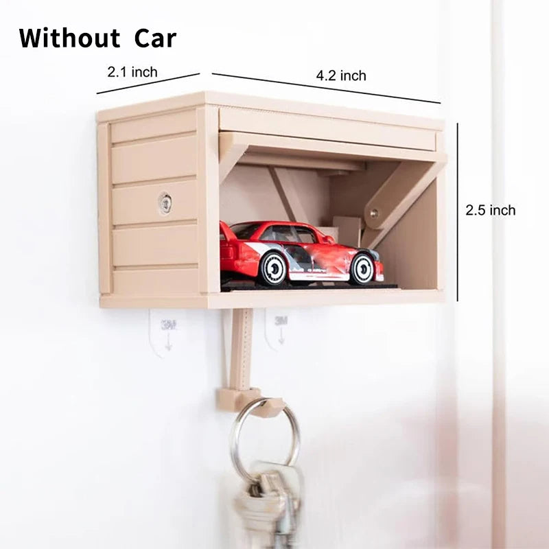 Opening Door Car Garage Key Holder 3D Printed Wall Mounted Key Organizer for Car Enthusiasts
