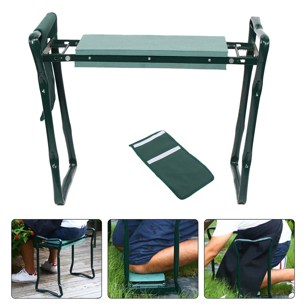 Sedia pieghevole da giardino con inginocchiatoio
