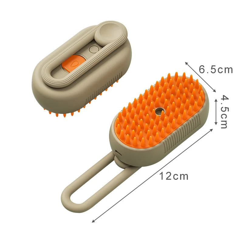 3 in 1 Cat Steam Brush päivitetty versio yhdistää höyrytys-, harjaus- ja ryppyjä poistavat toiminnot, valmistettu korkealaatuisista materiaaleista, turvallinen ja tehokas lemmikkieläinten hoitoon.
