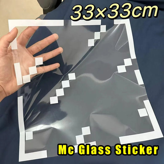 Pixel Art Window Stickers Retro Gaming Decor Pixelated Window Decals for Kids Room Gaming Setup and Party Decorations Red
