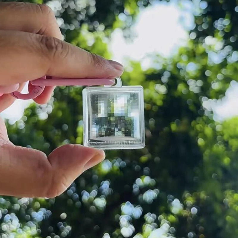 Pixel Filter Keychain Creative 8 Bit Retro Lens for Gaming and Photo Effects
