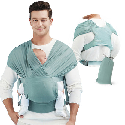 Premium Stretchy Baby Sling Wrap Carrier for Newborns and Infants Pink
