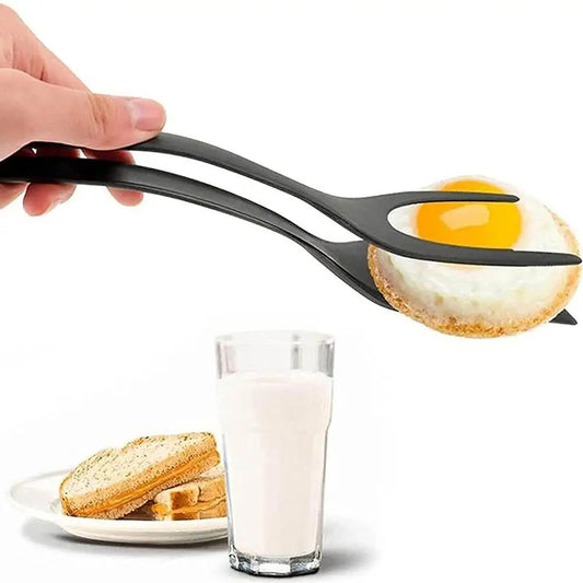 Premium 2 In 1 Spatula Tongs Non Stick Grip And Flip Kitchen Utensil For Cooking Grilling Serving
