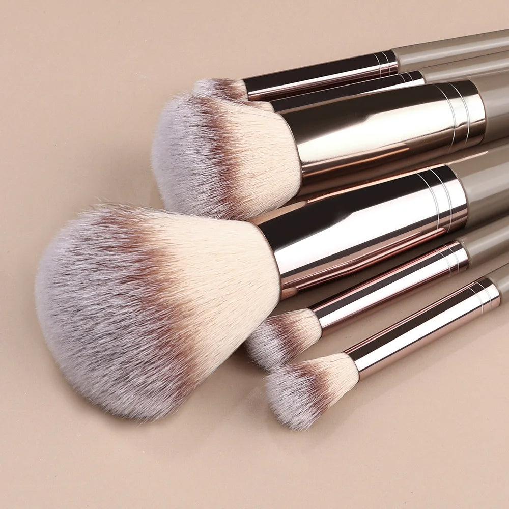 Professional Makeup Brush Set Complete 3 20 Piece Kit for Flawless Foundation Eyeshadow Blush Highlighter and Concealer Application Purple
