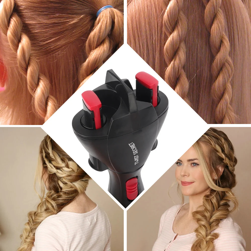 Trançadora de Cabelo Elétrica Recarregável
