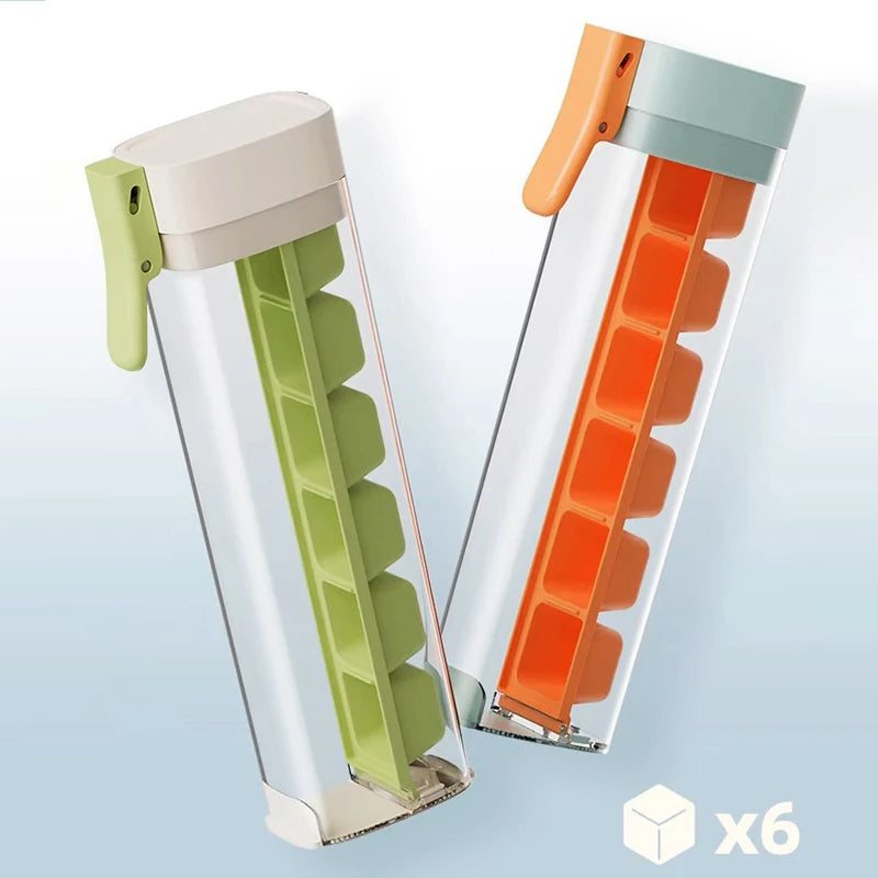 Space Saving Ice Cube Maker Handle Tray