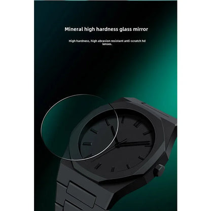 Unisex Quartz Timepiece with Minimalistic Arabic Numerals Waterproof Design and Elegant Leather Strap
