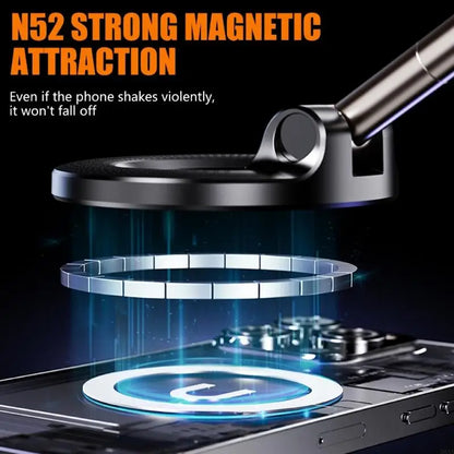 Vacuum Magnetic Phone Holder Universal MagSafe Compatible Suction Mount with 360 Rotation

