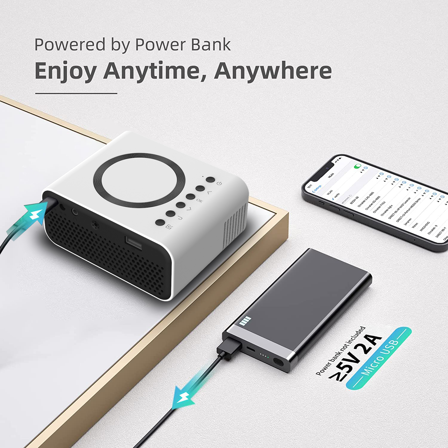 Langaton mini-LED-projektori
